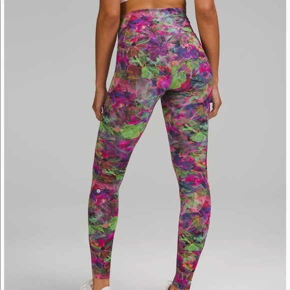 💜NWOT💜Wunder Train High-Rise Tight 31" in Vivid Floral Multitone - Picture 3 of 7